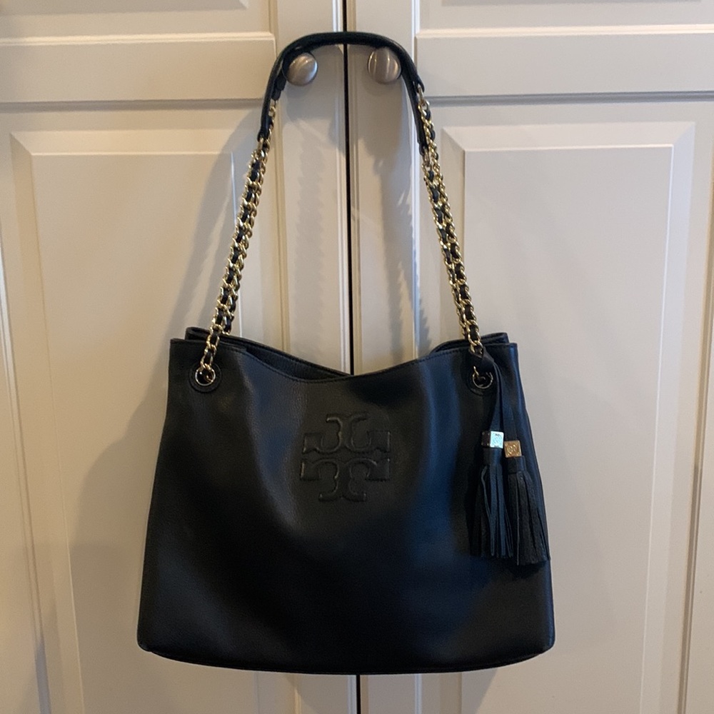 Tory Burch Britten Leather Shoulder Bag